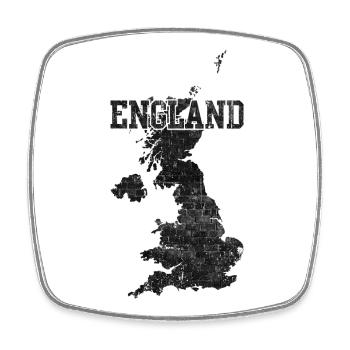 England Ziegelkartentextur - Viereckiger Kühlschrankmagnet - Weiß - Vorne