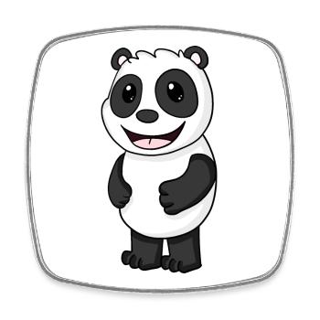 Panda Bear Cute - Square fridge magnet - white - Front