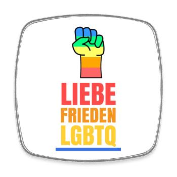 Homosexuell Liebe Lgbt Statement Menschenrechte - Viereckiger Kühlschrankmagnet - Weiß - Vorne