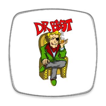 Dr Best (en anglais seulement) - Magnet carré - blanc - Devant