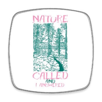 NATURE CALLING - Square fridge magnet - white - Front