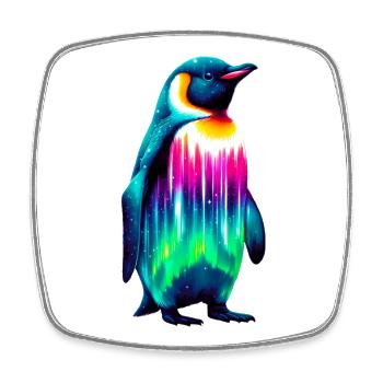 Penguin - Square fridge magnet - white - Front