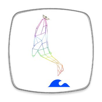 Pride Lifts You Up - Viereckiger Kühlschrankmagnet - Weiß - Vorne