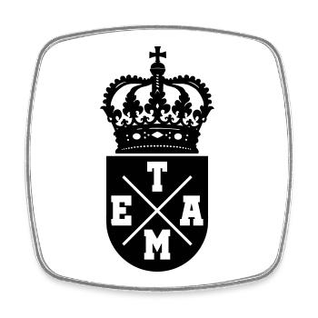 wappen_team - Magnet carré - blanc - Devant