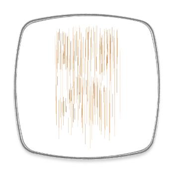 Stripe Pattern / Background - Square fridge magnet - white - Front