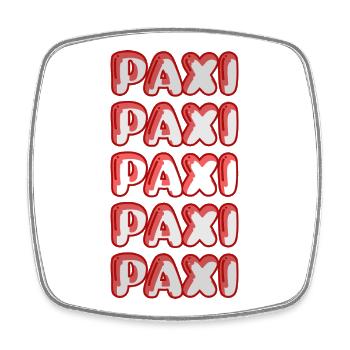 Paxi - Magnet carré - blanc - Devant