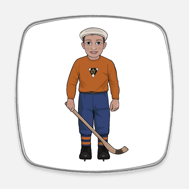 Gösta "Snoddas" Nordgren - Square fridge magnet - white