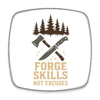 Survival Powers Boscroon Ferocious Abilities - Square fridge magnet - white - Front