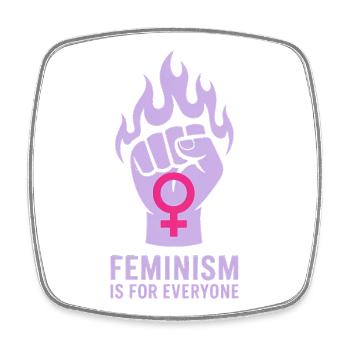 Feminism is for Everyone - Feminism T-Shirt - Viereckiger Kühlschrankmagnet - Weiß - Vorne