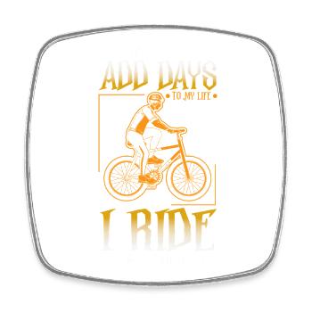 Vélo de route Cyclisme Vélo Cyclisme - Magnet carré - blanc - Devant