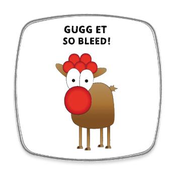 GUGG ET SO BLEED! - Viereckiger Kühlschrankmagnet - Weiß - Vorne