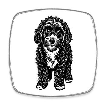 Cockapoo - Magnet carré - blanc - Devant