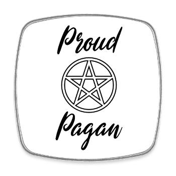 Proud Pagan Beltane Blessings May Day - Square fridge magnet - white - Front