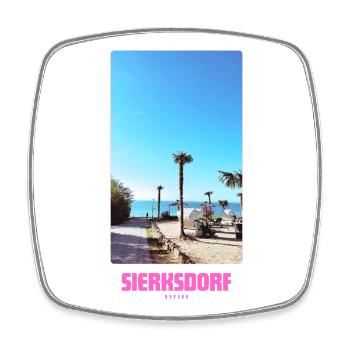 SIERKSDORF _ Strand - Viereckiger Kühlschrankmagnet - Weiß - Vorne