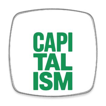 I Love Capitalism Unternehmer Aktien Kapitalismus - Viereckiger Kühlschrankmagnet - Weiß - Vorne