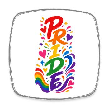 Pride Month Outfit Geschenk für Frauen Männer - Viereckiger Kühlschrankmagnet - Weiß - Vorne