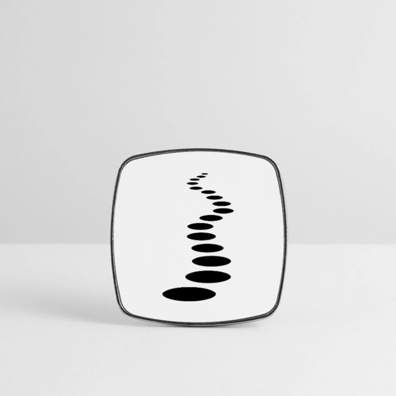 path path line line row art dots pattern ra Square fridge magnet