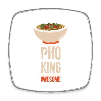 Noodle Soup Vietnamese Noodles Pho King Awesome - Viereckiger Kühlschrankmagnet - Weiß - Vorne