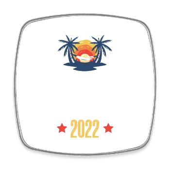 Bali 2022 - Magnet carré - blanc - Devant