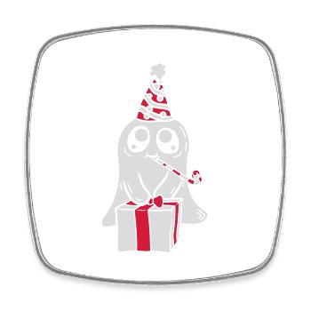 Sweet spirit celebrates its birthday - Square fridge magnet - white - Front