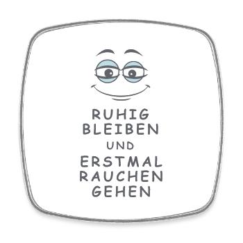 Rauchen gehen - Viereckiger Kühlschrankmagnet - Weiß - Vorne