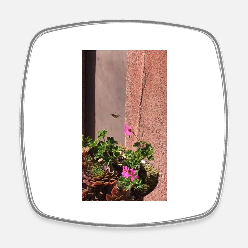 Nature - Square fridge magnet - white