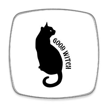 Good Witch - Viereckiger Kühlschrankmagnet - Weiß - Vorne