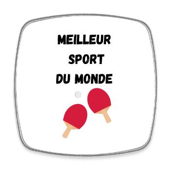 Best sport - Magnet carré - blanc - Devant