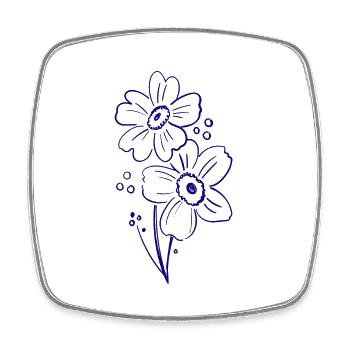 Florist Blume Pflanze Natur Gärtner - Viereckiger Kühlschrankmagnet - Weiß - Vorne