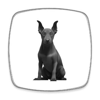 Doberman Dresseur Doberman Chien Doberman Chiot - Magnet carré - blanc - Devant