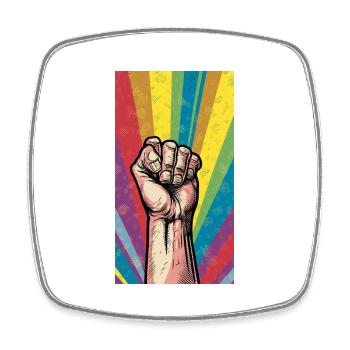 Fist - Square fridge magnet - white - Front