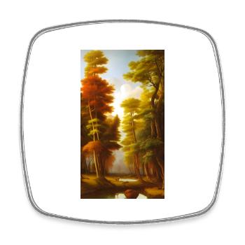Magic Branch - Square fridge magnet - white - Front