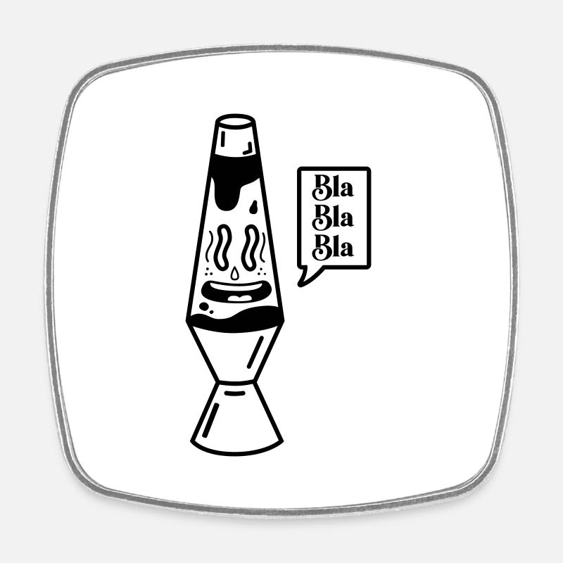 Laberlampe - Square fridge magnet - white