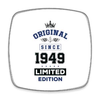 1949 limited edition birthday - Square fridge magnet - white - Front