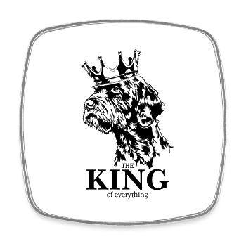 Cesky Fousek King of everything Dogs Wilsigns - Square fridge magnet - white - Front