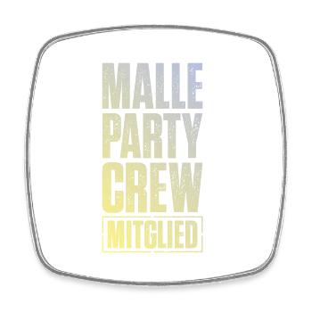 Membre de l’équipage de Malle Party - Magnet carré - blanc - Devant