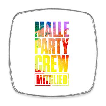 Membre de l’équipage de Malle Party Mallorca - Magnet carré - blanc - Devant