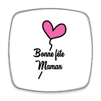 MAMA. MUTTERTAG. SCHÖNEN MUTTERTAG - Viereckiger Kühlschrankmagnet - Weiß - Vorne