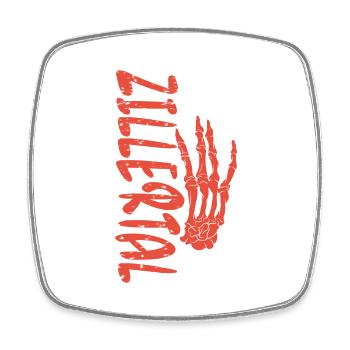 Zillettal - Magnet carré - blanc - Devant
