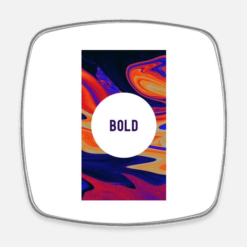 Bold Motivation: Empower Your Journey - Square fridge magnet - white