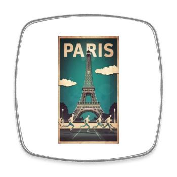 Paris | France | Sports Competition | 2024 | - Square fridge magnet - white - Front