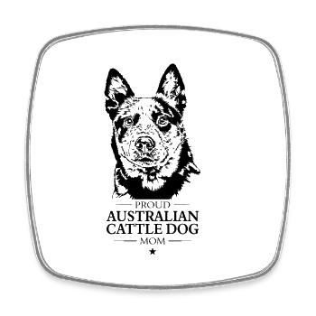 Australian Cattle Dog Mom Hunde Hund Wilsigns - Square fridge magnet - white - Front
