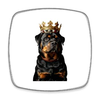 Rottweiler - Magnet carré - blanc - Devant
