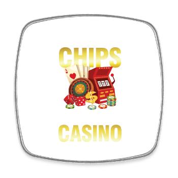 I Used To Love Eating Chip - Viereckiger Kühlschrankmagnet - Weiß - Vorne