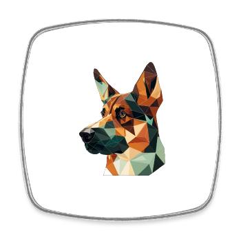 SHEEPDOG - Square fridge magnet - white - Front