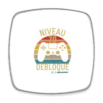NIVEAU 70 DÉBLOQUÉ - Magnet carré - blanc - Devant