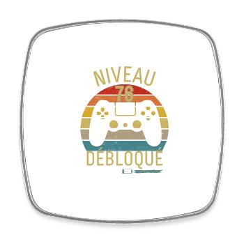 NIVEAU 76 DÉBLOQUÉ - Magnet carré - blanc - Devant