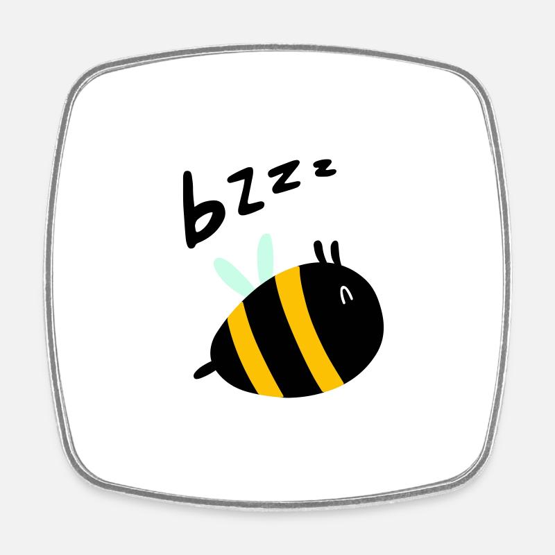 Bzzz - Square fridge magnet - white