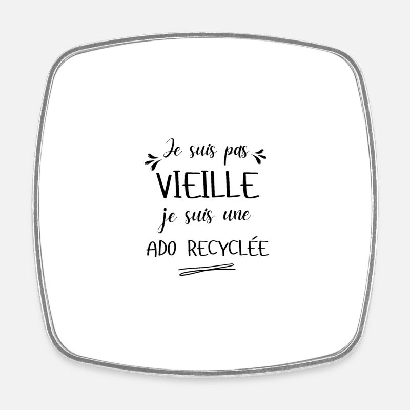 ado recyclée - Magnet carré - blanc