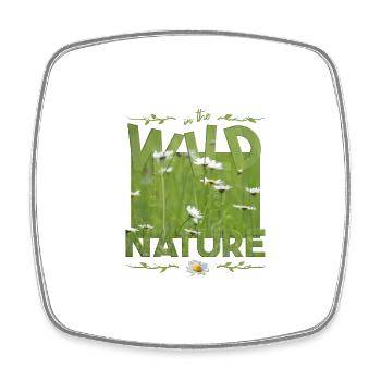 Nature sauvage - Magnet carré - blanc - Devant